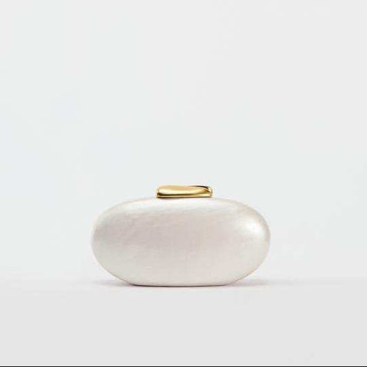 Opaline Pebble Clutch